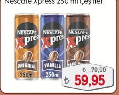 Nescafe Xpress Çeşitleri 250Ml