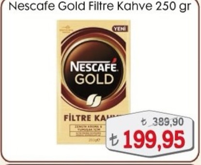 Nescafe Gold Filtre Kahve 250 Gr