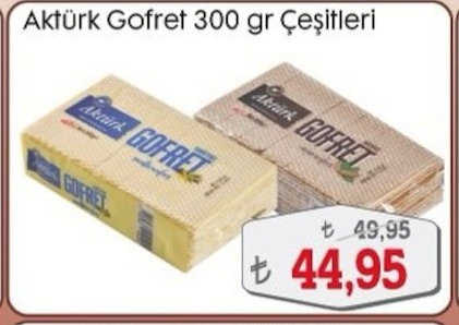 Aktürk Gofret 300 Gr Çeşitleri