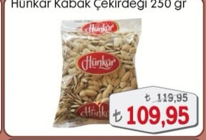 Hünkar Kabak Çekirdeği 250 Gr