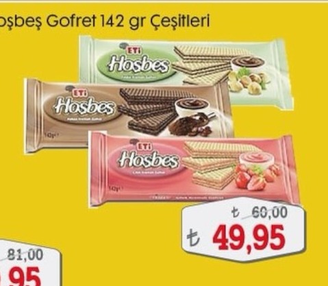 Eti Hoşbeş Gofret 142 Gr Çeşitleri