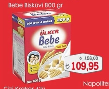 Ülker Bebe Bisküvi 800 Gr