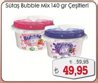 Sütaş Bubble Mix 140G Çeşitleri