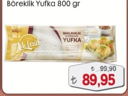 Börelik Yufka 800Gr