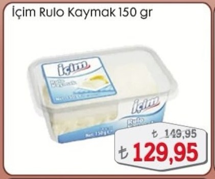 İçim Rulo Kaymak 150Gr