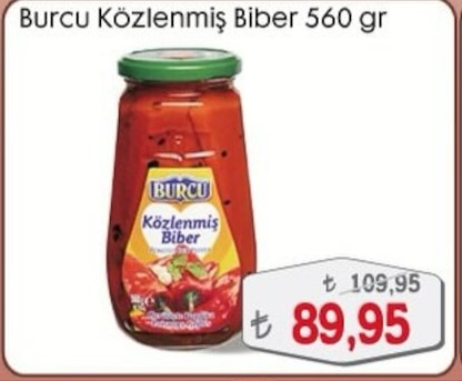 Burcu Közlenmiş Biber 560 Gr
