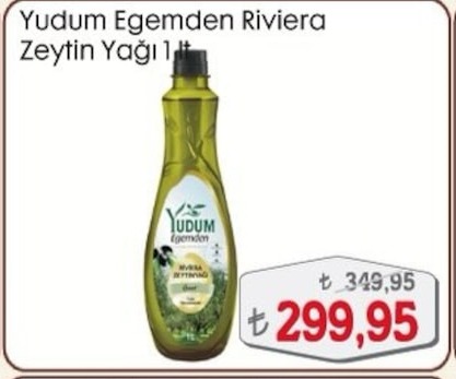 Yudum Egemden Riviera Zeytin Yağı 1 Lt