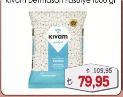 Kivam Dermason Fasulye 1000 Gr
