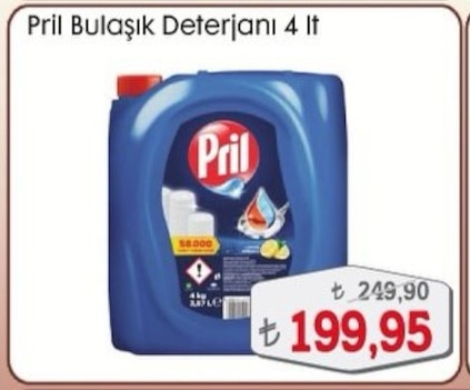 Pril Bulaşık Deterjanı 4 Lt