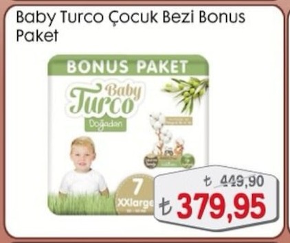 Baby Turco Çocuk Bezi Bonus Paket Xxlarge