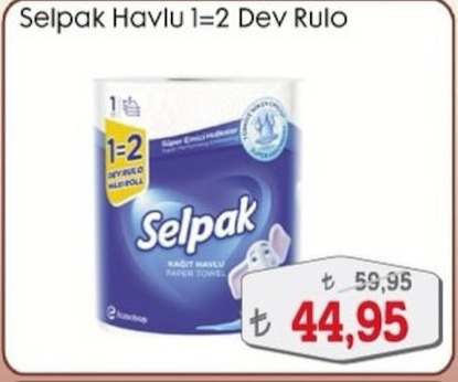 Selpak Havlu 1+2 Dev Rulo