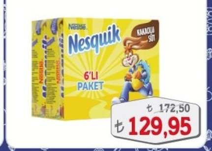 Nestle Nesquik Kakaolu Süt 6'Li Paket
