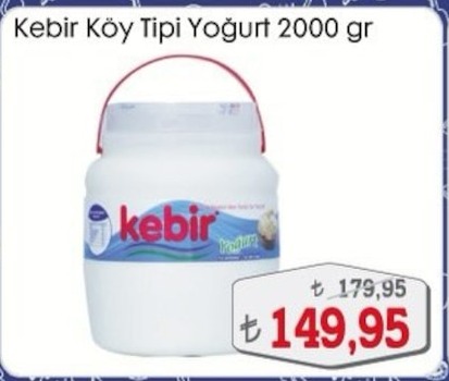 Kebir Köy Tipi Yoğurt 2000 Gr