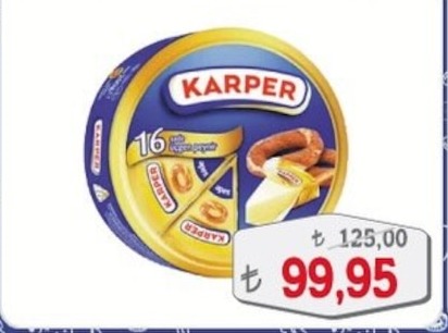 Karper 16 Adetdilimli Ligte Peynir