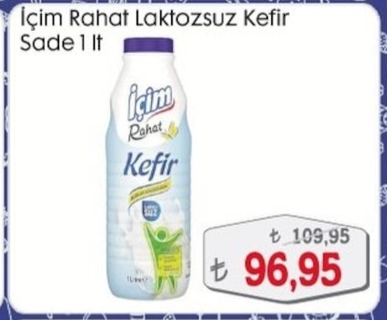 İçim Rahat Laktozsuz Kefir Sade 1 Lt