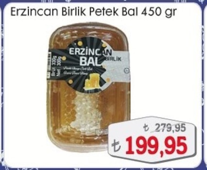 Erzincan Birlik Petek Bal 450 Gr