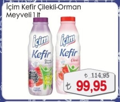 İçim Kefir Çilekli Orman Meyveli 1Lt