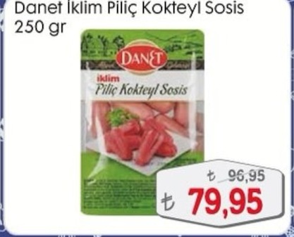Danet İklim Piliç Kokteyl Sosis 250Gr