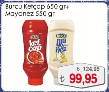 Burcu Ketçap 650 Gr+ Mayonez 550 Gr