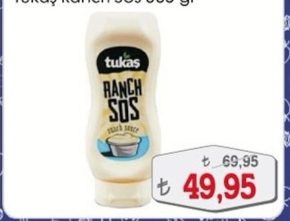 Tukaş Ranch Sos 800G
