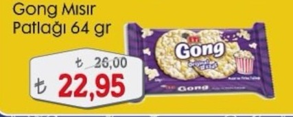 Gong Mısır Patlağı 64 Gr