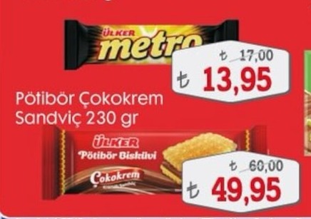 Ülker Potibör Çokokrem Sandviç 230 Gr