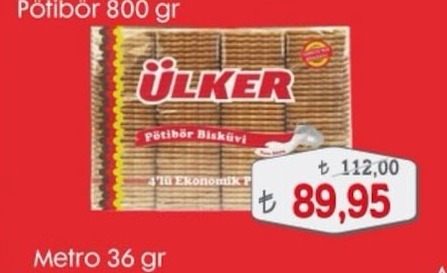 Ülker Potibör Bisküvi 800 Gr