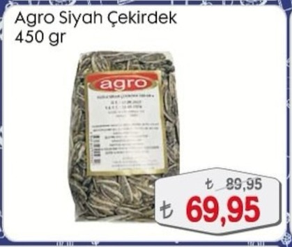 Agro Siyah Çekirdek 450 Gr