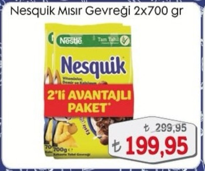 Nesquik Mısır Gevreği 2X700G