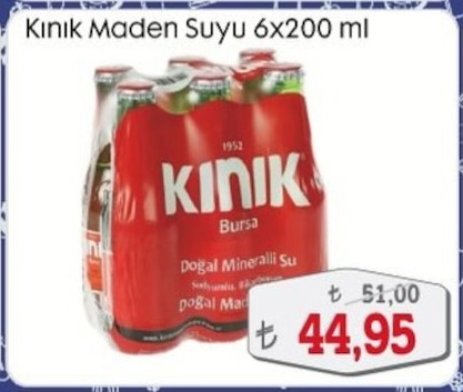 Kınık Maden Suyu 6X200Ml