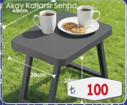 Akay Katlanir Sehpa 49Cm