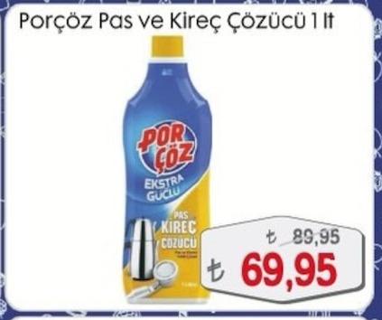 Porçöz Pas Ve Kireç.Çözücü 1 Lt