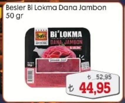 Besler Bi Lokma Dana Jambon 50 Gr