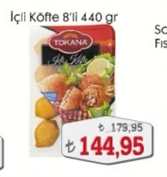 Tokana İçli Köfte 8'Li 440 Gr