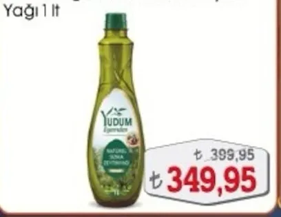 Yudum Egemden Naturel Sızma Zeytinyağı 1 Lt