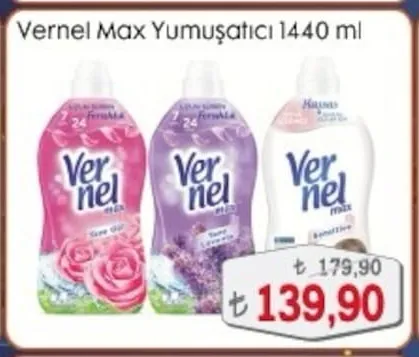 Vernel Max Yumuşatıcı 1440 Ml