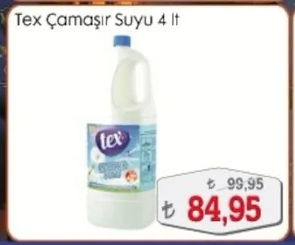Tex Çamaşır Suyu 4 Lt