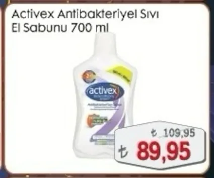 Activex Antibakteriyel Sıvı El Sabunu 700 Ml