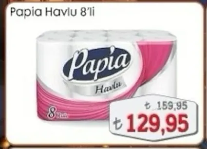Papia Havlu 8'Li