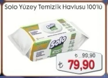 Solo Yüzey Temizlik Havlusu 100'Lü