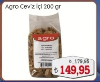 Agro Ceviz İçi 200 Gr