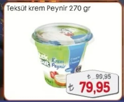 Teksüt Krem Peynir 270 Gr