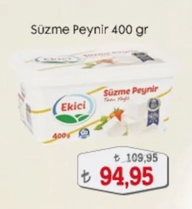 Ekici Süzme Peynir 400 Gr