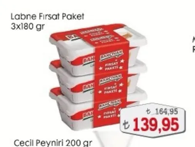 Bahçıvan Labne Fırsat Paket 3X180 Gr