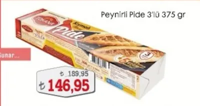 Tokana Peynirli Pide 3'Lü 375 Gr