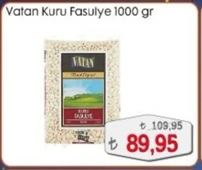 Vatan Kuru Fasulye 1000 Gr