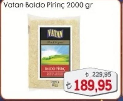 Vatan Baldo Pirinç 2000 Gr