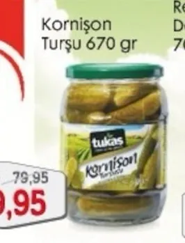 Tukaş Kornişon Turşu 670 Gr