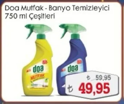 Doa Mutfak - Banyo Temizleyici 750 Ml Çeşitleri