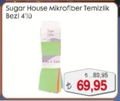 Sugar House Mikrofiber Temizlik Bezi 4'Lü